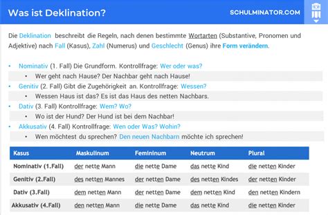 deklination und konjugation|deklinieren und konjugieren.